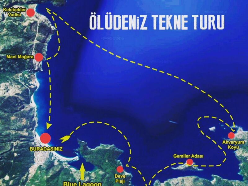 Fethiye Ölüdeniz Tekne Turu ( Kelebekler Vadisi )