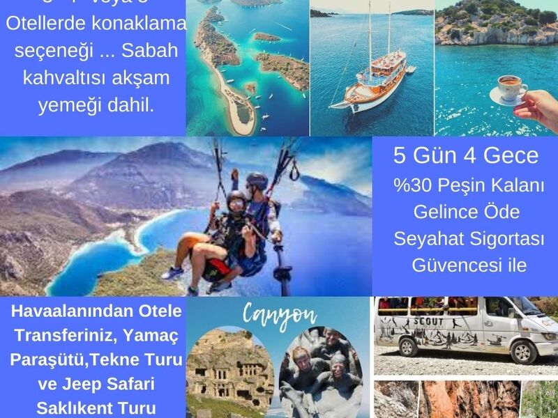 Fethiye 4 Gece 5 Gün 