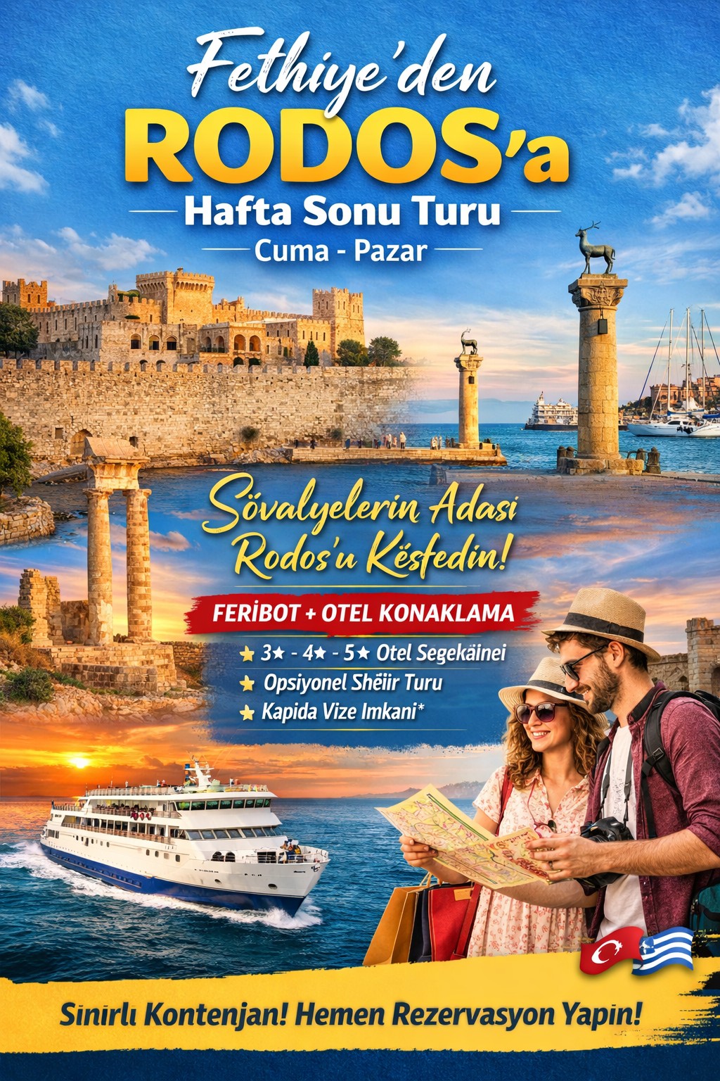 Fethiye Rodos 2 Gece 3 Gün